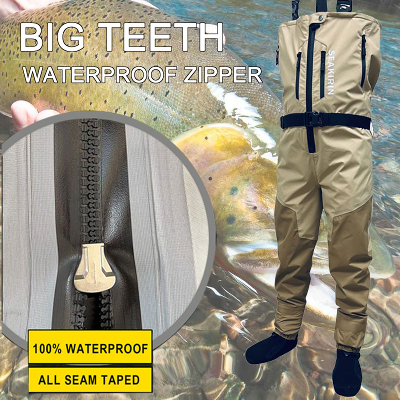 Fishing Pants Waterproof - Botas de pesca con cremallera en