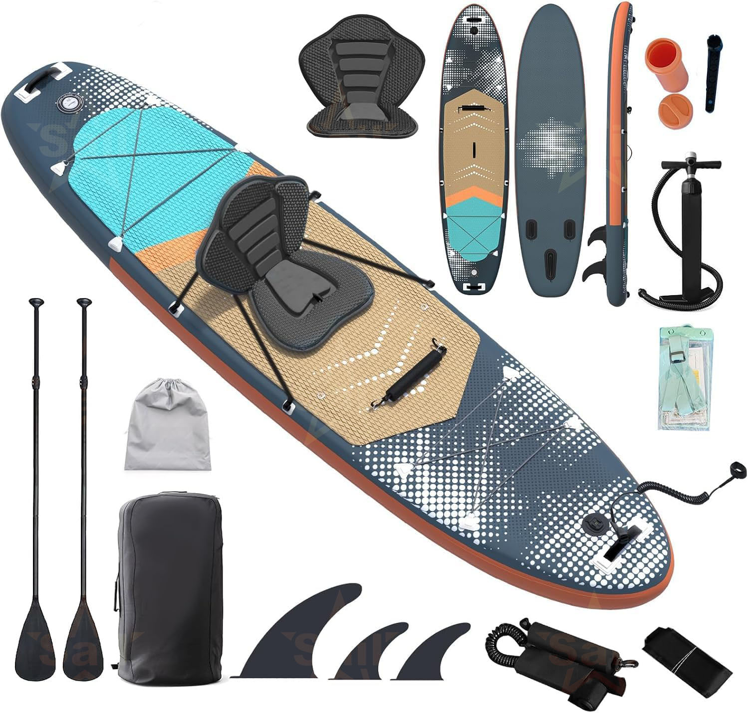 Fishing Backpack - Tabla de Paddle Surf Inflable Multiusos,