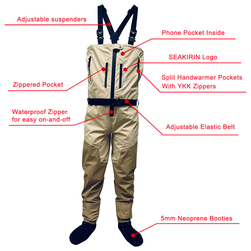 Botas de pesca con cremallera  - Fishing Pants Waterproof reseña y precio