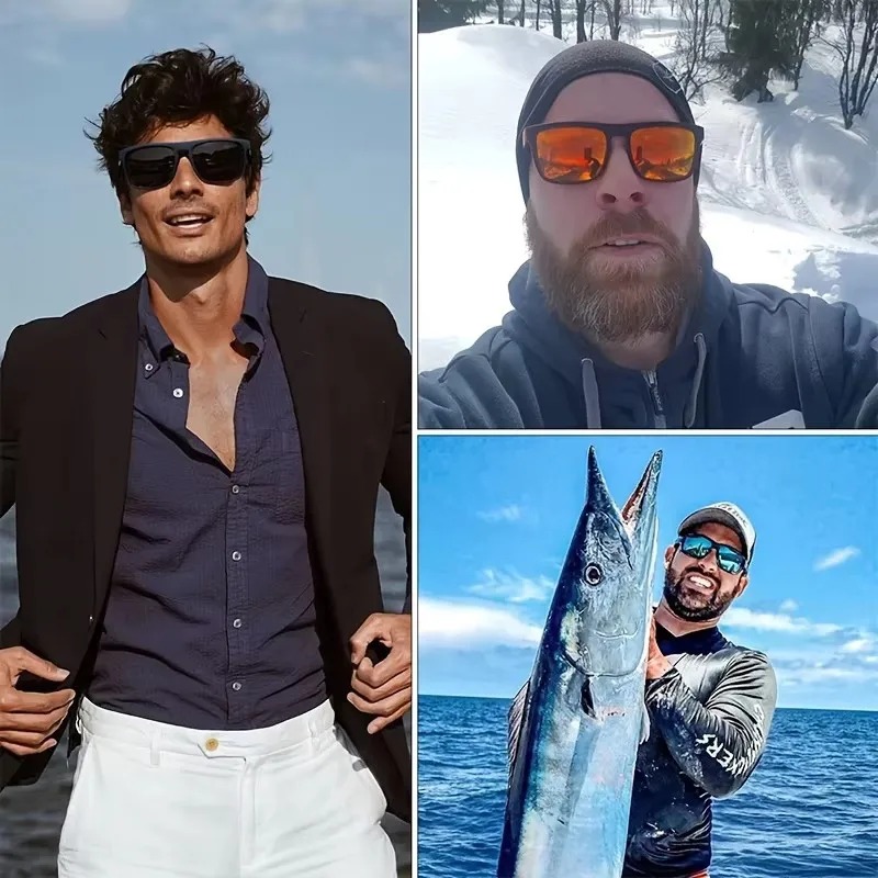 Gafas de Sol Polarizadas Cuadr - Fishing Sunglasses Polarized reseña y precio