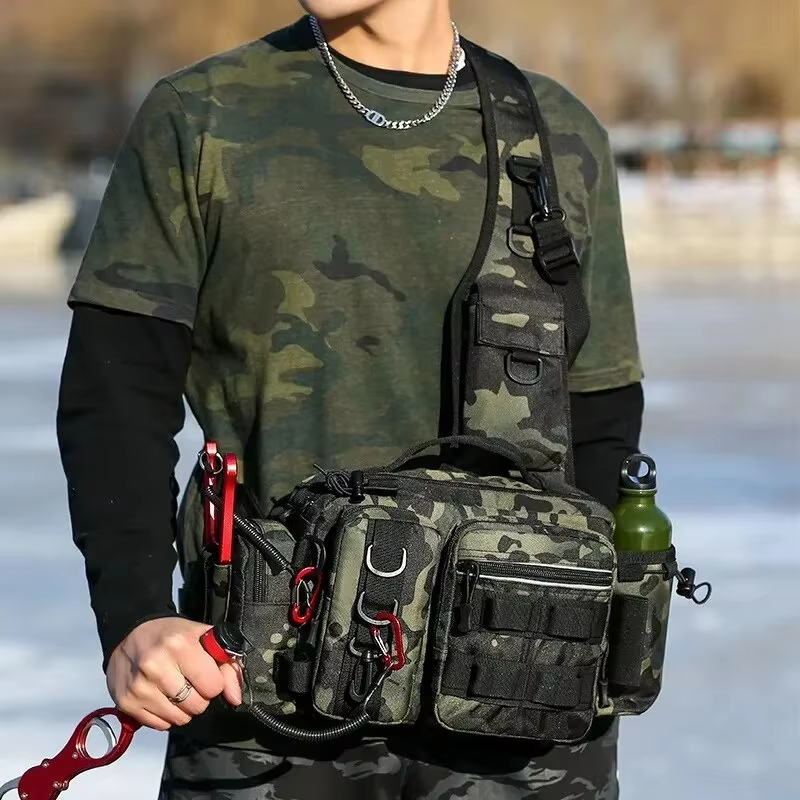 Bolso táctico de cintura para  - Fishing Backpack reseña y precio
