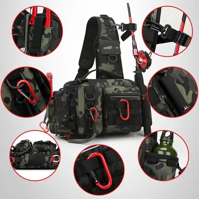 Bolso táctico de cintura para  - Fishing Backpack reseña y precio