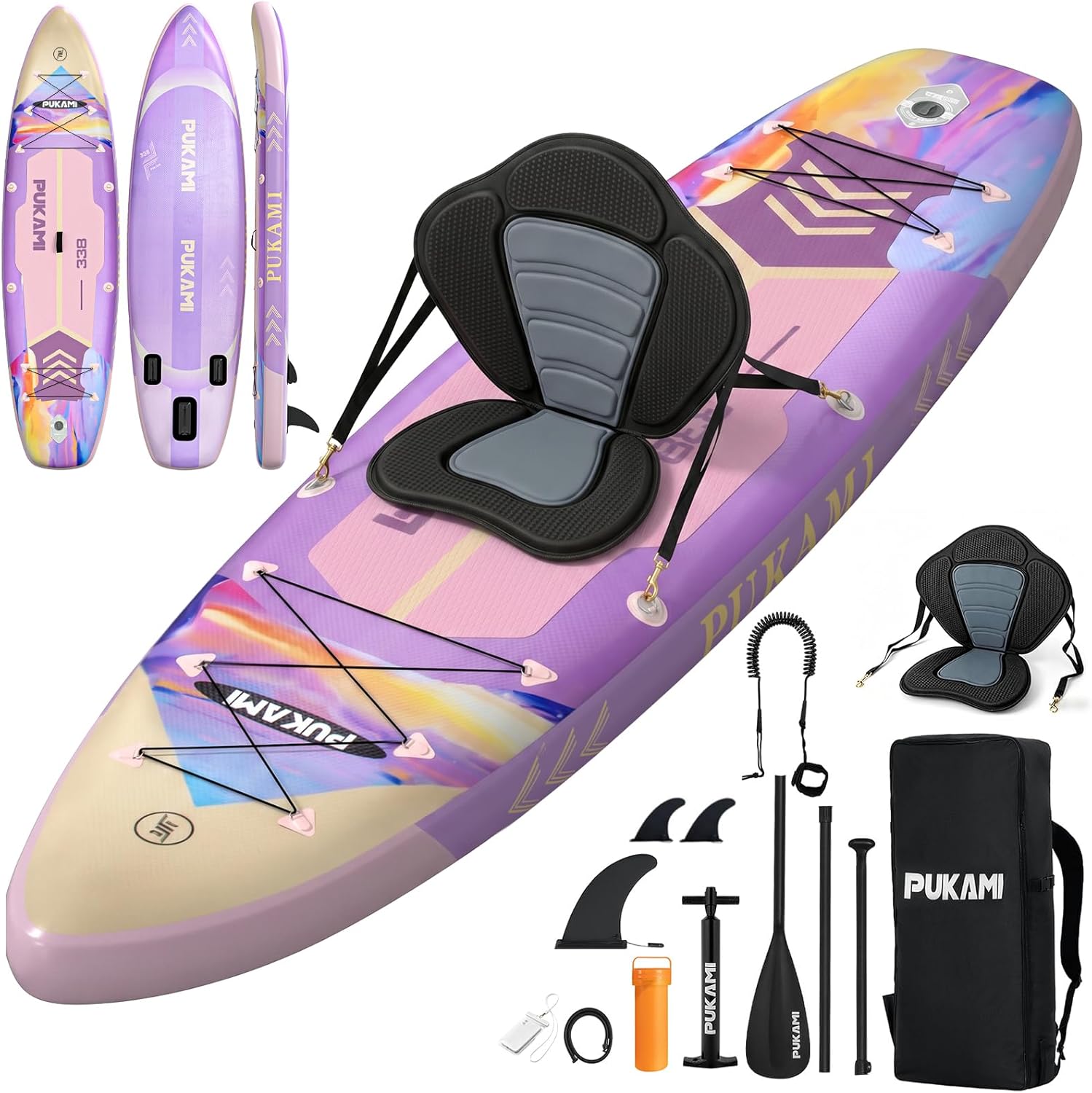 Tabla de paddle surf inflable  - Fishing Backpack reseña y precio