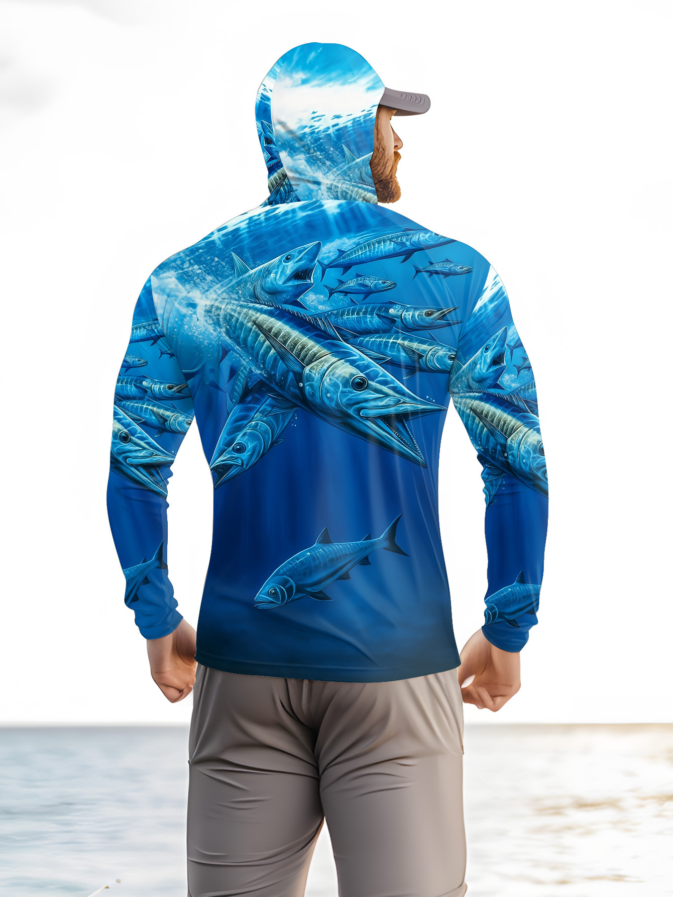 Camisa de pesca con capucha pa - Fishing Shirt Uv Protection reseña y precio
